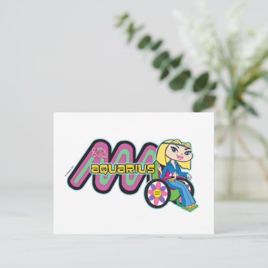 Aquarius Briefkaart (Staand voorkant)