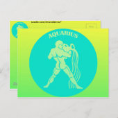 Aquarius Briefkaart (Voorkant / Achterkant)