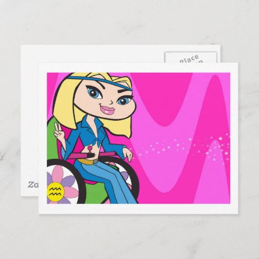 Aquarius Briefkaart (Voorkant / Achterkant)