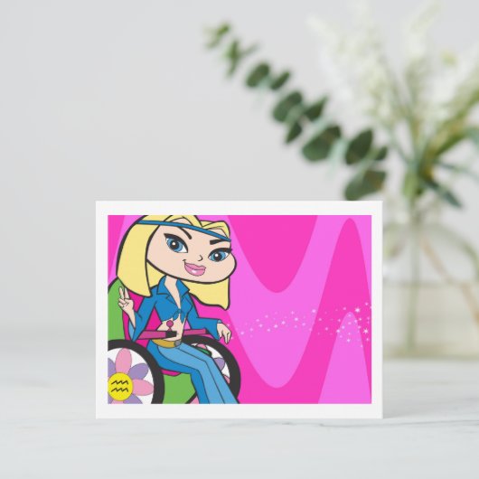 Aquarius Briefkaart (Staand voorkant)