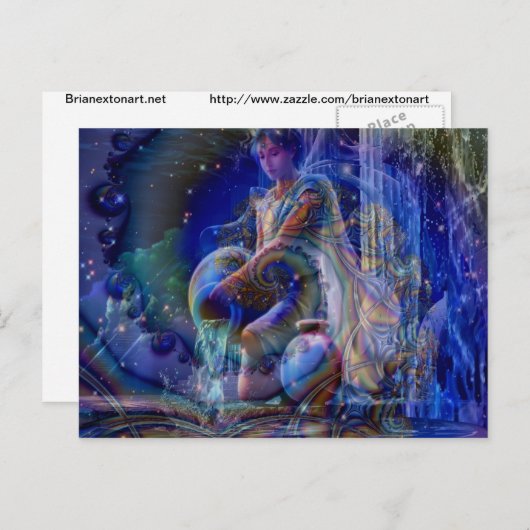 Aquarius Briefkaart (Voorkant / Achterkant)