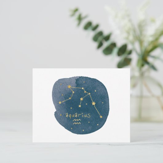 Aquarius Briefkaart (Staand voorkant)