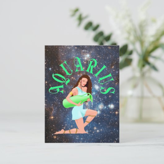 Aquarius Briefkaart (Staand voorkant)