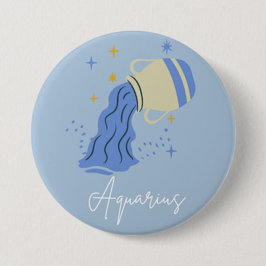 Aquarius button badge  (Voorkant)