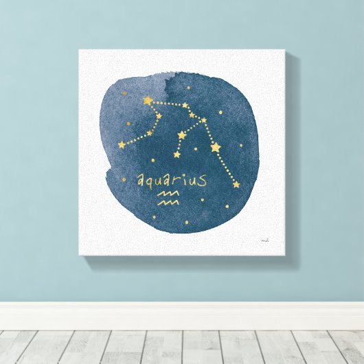 Aquarius Canvas Afdruk (Insitu (Houten vloer))