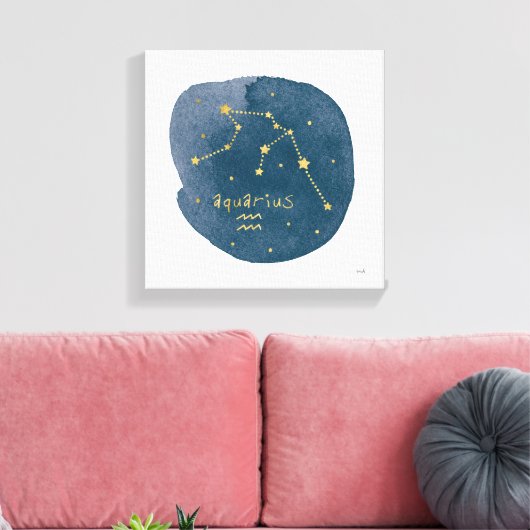 Aquarius Canvas Afdruk (Insitu (Woonkamer))