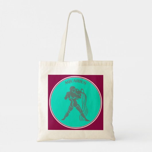 Aquarius Canvas tas (Achterkant)