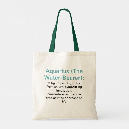 Aquarius Canvas tas (Achterkant)