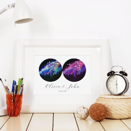 Aquarius Capricorn - gepersonaliseerde paren Horos Poster