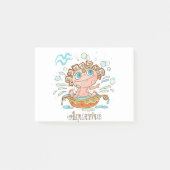 Aquarius Cartoon Baby Post-it® Notes (Voorkant)