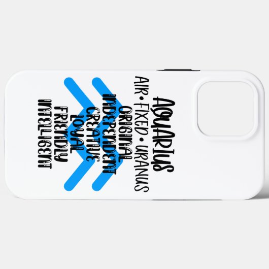 Aquarius Case-Mate iPhone Case (Achterkant (horizontaal))