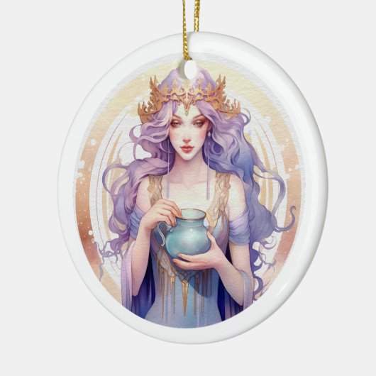 Aquarius Ceramic Ornament (Links)
