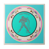 Aquarius Ceramic Tile Tegeltje (Voorkant)