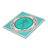 Aquarius Ceramic Tile Tegeltje (Zijkant)