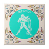 Aquarius Ceramic Tile Tegeltje (Voorkant)