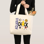 Aquarius Chick 1 Grote Tote Bag (Voorkant (product))