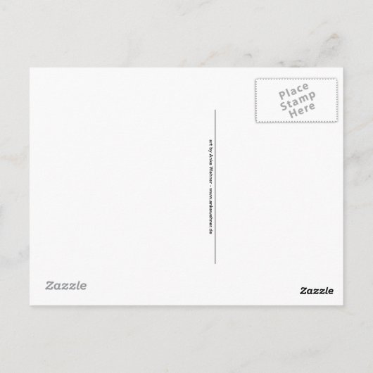 Aquarius Chicken Briefkaart (Achterkant)