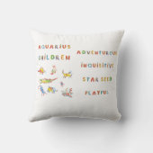 Aquarius Child Zodiac Pillow Kussen (Achterkant)