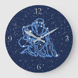 Aquarius Constellation and Zodiac Sign with Stars Grote Klok