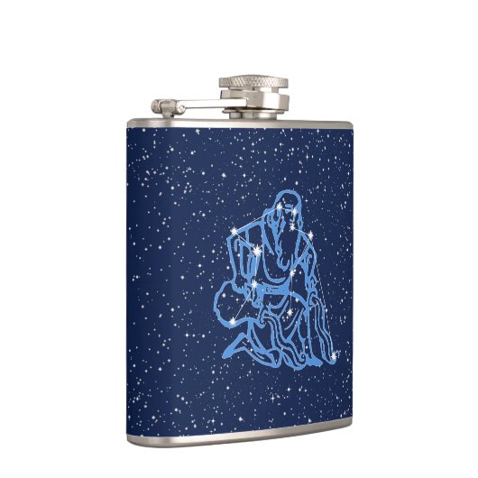 Aquarius Constellation and Zodiac Sign with Stars Heupfles (Rechts)