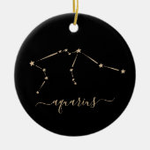 Aquarius Constellation Ceramic Ornament (Voorkant)
