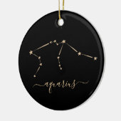 Aquarius Constellation Ceramic Ornament (Links)