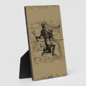  Aquarius Constellation door Hevelius 1690 Fotoplaat (Zijkant)