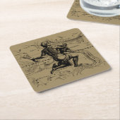  Aquarius Constellation door Hevelius 1690 Kartonnen Onderzetters (Schuin)