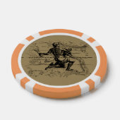 Aquarius Constellation Hevelius 1690 Engraving Pokerchips (Enkel)