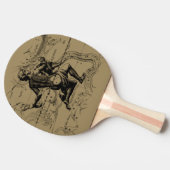 Aquarius Constellation Hevelius 1690 Engraving Tafeltennisbatje (Zijkant)