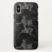 Aquarius Constellation Hevelius 1690 on Black Case-Mate iPhone Case (Achterkant)