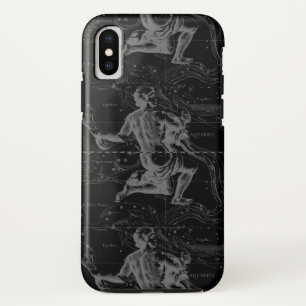 Aquarius Constellation Hevelius 1690 on Black Case-Mate iPhone Case