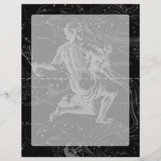  Aquarius Constellation Hevelius circa 1690 (Voorkant)