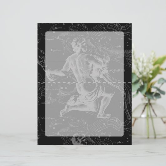  Aquarius Constellation Hevelius circa 1690 (Staand voorkant)