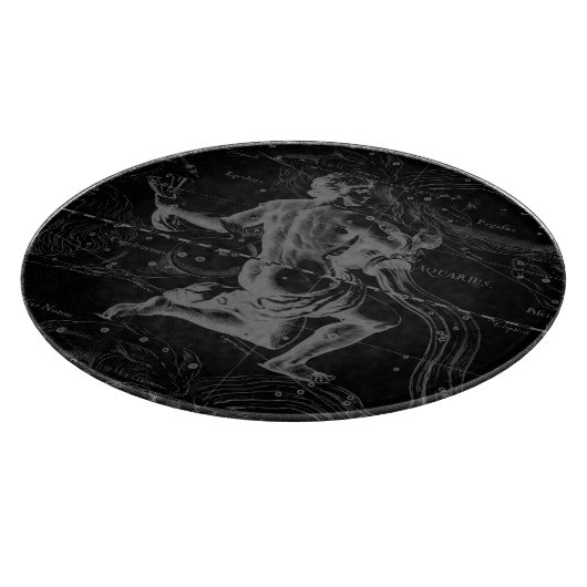  Aquarius Constellation Hevelius circa 1690 Snijplank (Hoek)