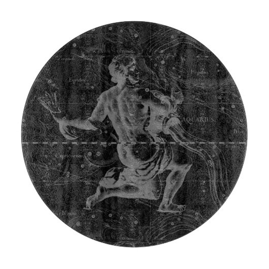  Aquarius Constellation Hevelius circa 1690 Snijplank (Voorkant)