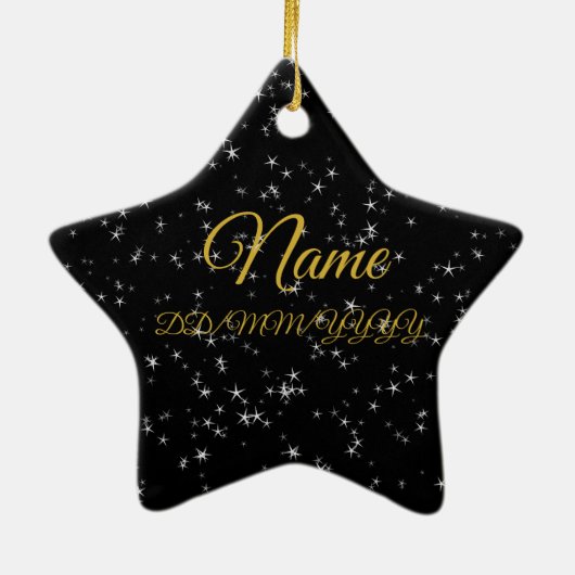 Aquarius Constellation Keramisch Ornament (Achterkant)