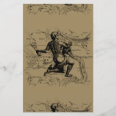 Aquarius Constellation Map door Hevelius Briefpapier (Voorkant)