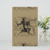 Aquarius Constellation Map door Hevelius Briefpapier (Staand voorkant)