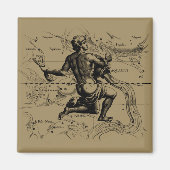 Aquarius Constellation Map door Hevelius Magneet (Voorkant)
