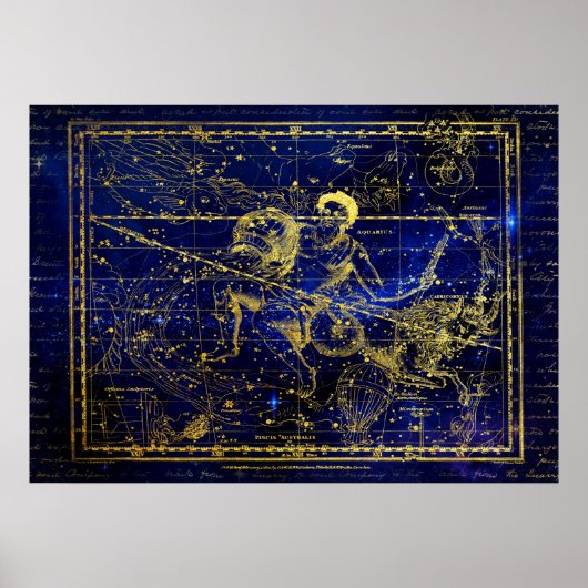 aquarius constellation poster (Voorkant)