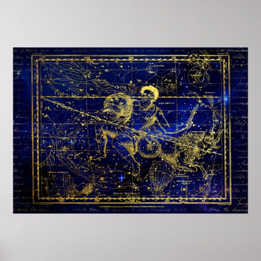 aquarius constellation poster (Voorkant)