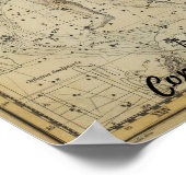 Aquarius Constellation Star Map januari Poster (Hoek)