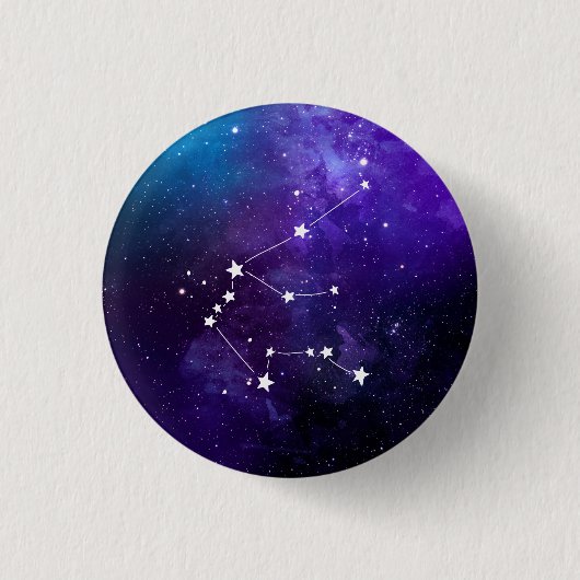 Aquarius Constellation Zodiac Ronde Button 3,2 Cm (Voorkant)