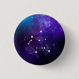 Aquarius Constellation Zodiac Ronde Button 3,2 Cm