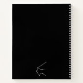 Aquarius Constellation & Zodiac Symbol Notitieboek (Achterkant)