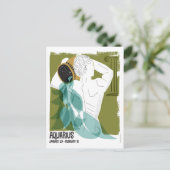 Aquarius de dierentuin van de waterdrager briefkaart (Staand voorkant)