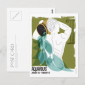 Aquarius de dierentuin van de waterdrager briefkaart (Voorkant / Achterkant)