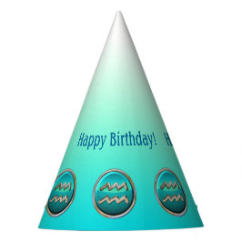 Aquarius - de dierentuin van de waterdrager feesthoedjes