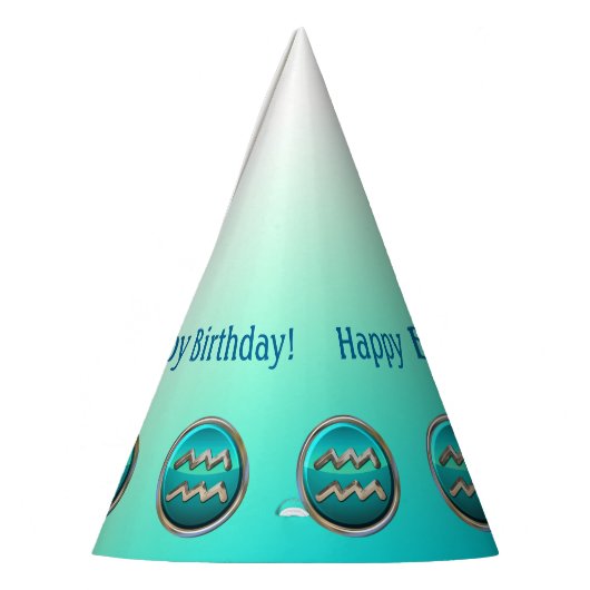 Aquarius - de dierentuin van de waterdrager feesthoedjes (Links)